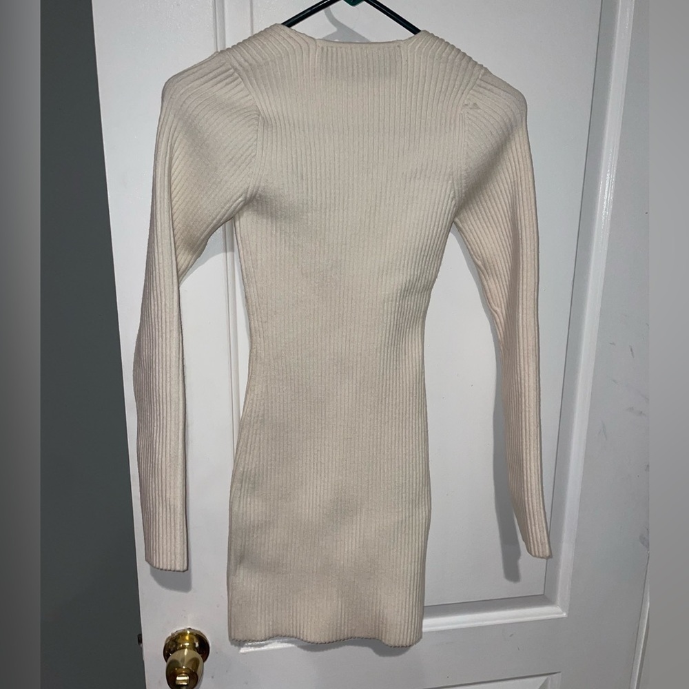 New! GAUGE81 Mija Ribbed Merino Wool Blend Mini Bodycon Dress 🤍 XS - Picture 12 of 16